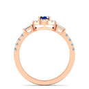 14K Rose Gold - Sapphire
