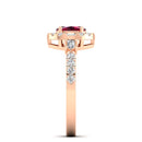 14K Rose Gold - Ruby