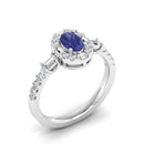 14K White Gold - Tanzanite