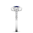 14K White Gold - Sapphire