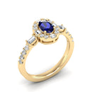 14K Yellow Gold - Sapphire