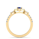 14K Yellow Gold - Sapphire