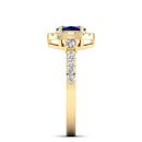14K Yellow Gold - Sapphire