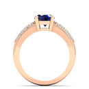 14K Rose Gold - Sapphire