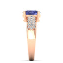 14K Rose Gold - Tanzanite