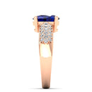 14K Rose Gold - Sapphire