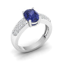 14K White Gold - Tanzanite