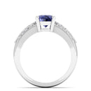 14K White Gold - Tanzanite
