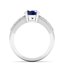 14K White Gold - Sapphire