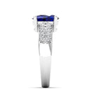 14K White Gold - Sapphire