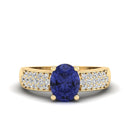 14K Yellow Gold - Tanzanite
