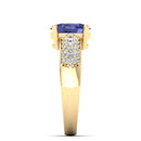 14K Yellow Gold - Tanzanite