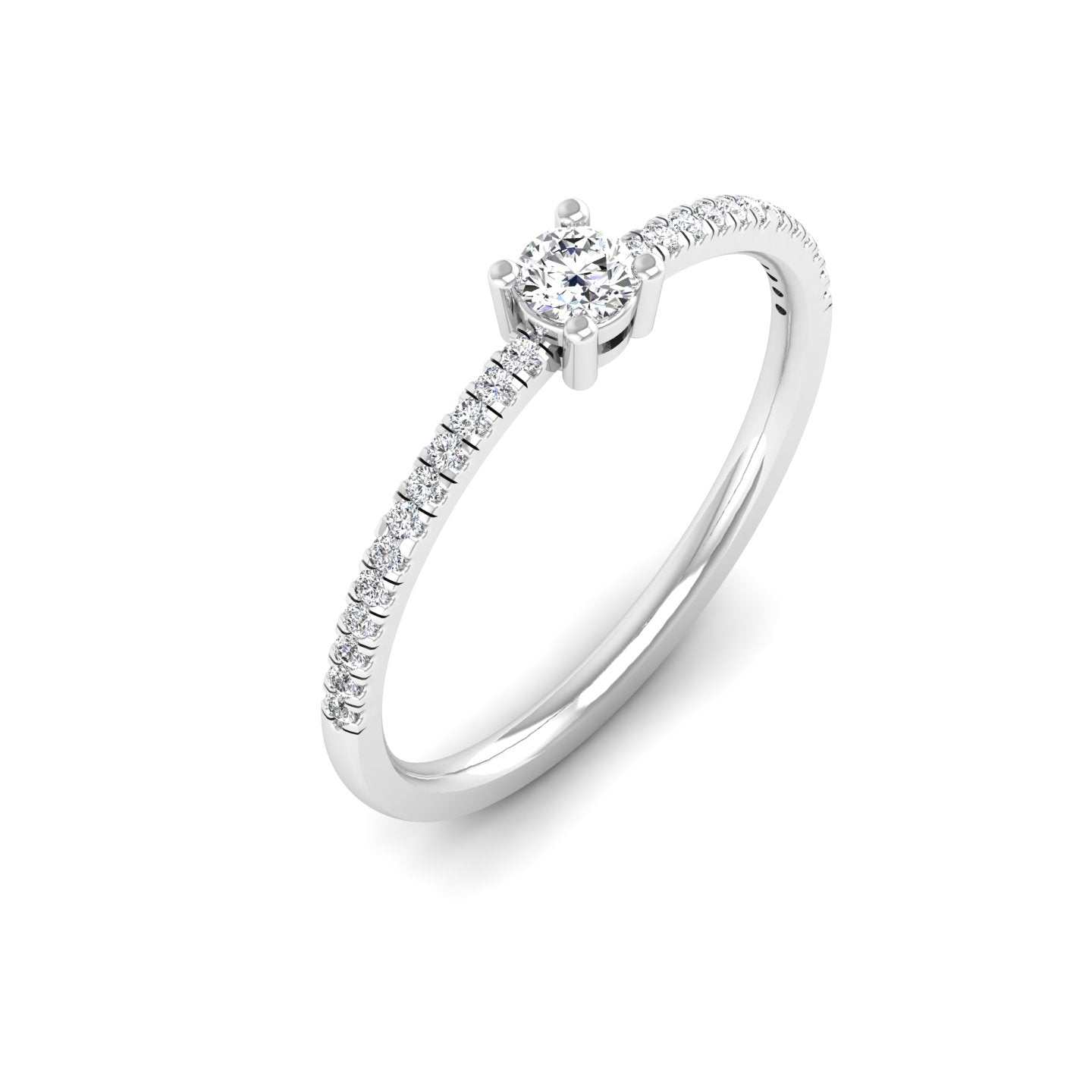 14K White Gold