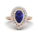 14K Rose Gold - Tanzanite