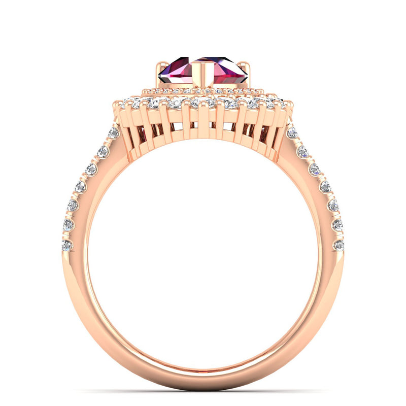 14K Rose Gold - Ruby