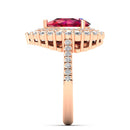 14K Rose Gold - Ruby