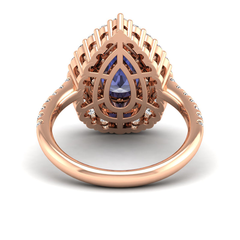 14K Rose Gold - Tanzanite