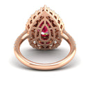 14K Rose Gold - Ruby