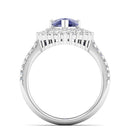 14K White Gold - Tanzanite