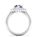 14K White Gold - Sapphire