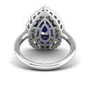 14K White Gold - Sapphire