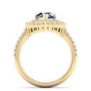 14K Yellow Gold - Sapphire