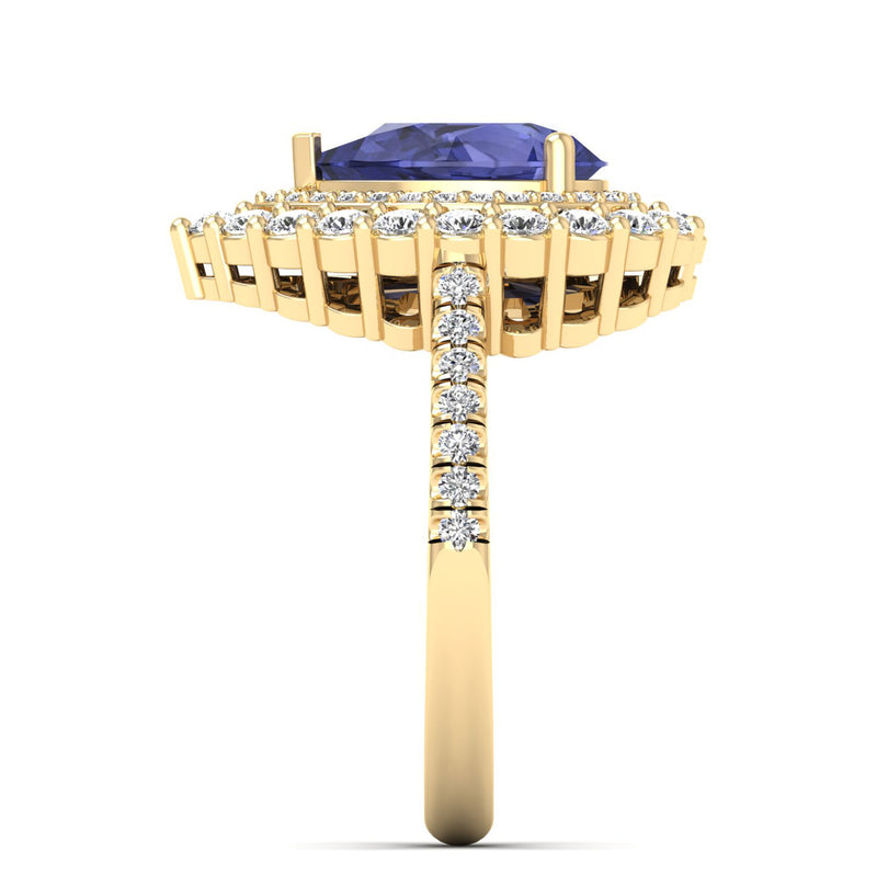 14K Yellow Gold - Tanzanite