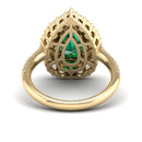 14K Yellow Gold - Emerald