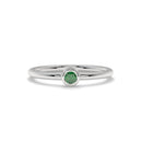14K White Gold - Emerald