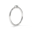 14K White Gold - Emerald