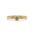 14K Yellow Gold - Emerald