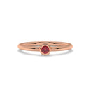 14K Rose Gold - Ruby
