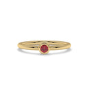 14K Yellow Gold - Ruby