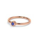 14K Rose Gold - Sapphire