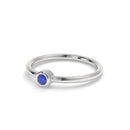 14K White Gold - Sapphire