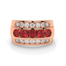 14K Rose Gold - Ruby