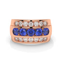 14K Rose Gold - Sapphire
