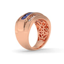 14K Rose Gold - Sapphire