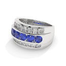 14K White Gold - Sapphire