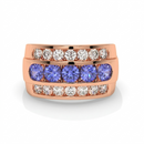 14K Rose Gold - Tanzanite