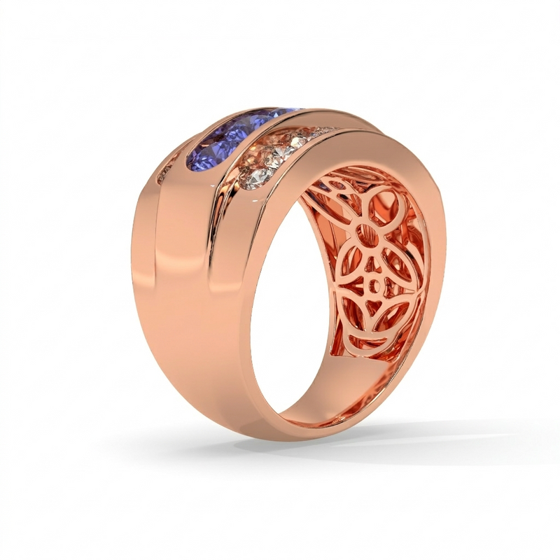 14K Rose Gold - Tanzanite