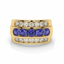 14K Yellow Gold - Tanzanite
