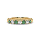 14K Yellow Gold - Emerald