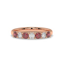 14K Rose Gold - Ruby