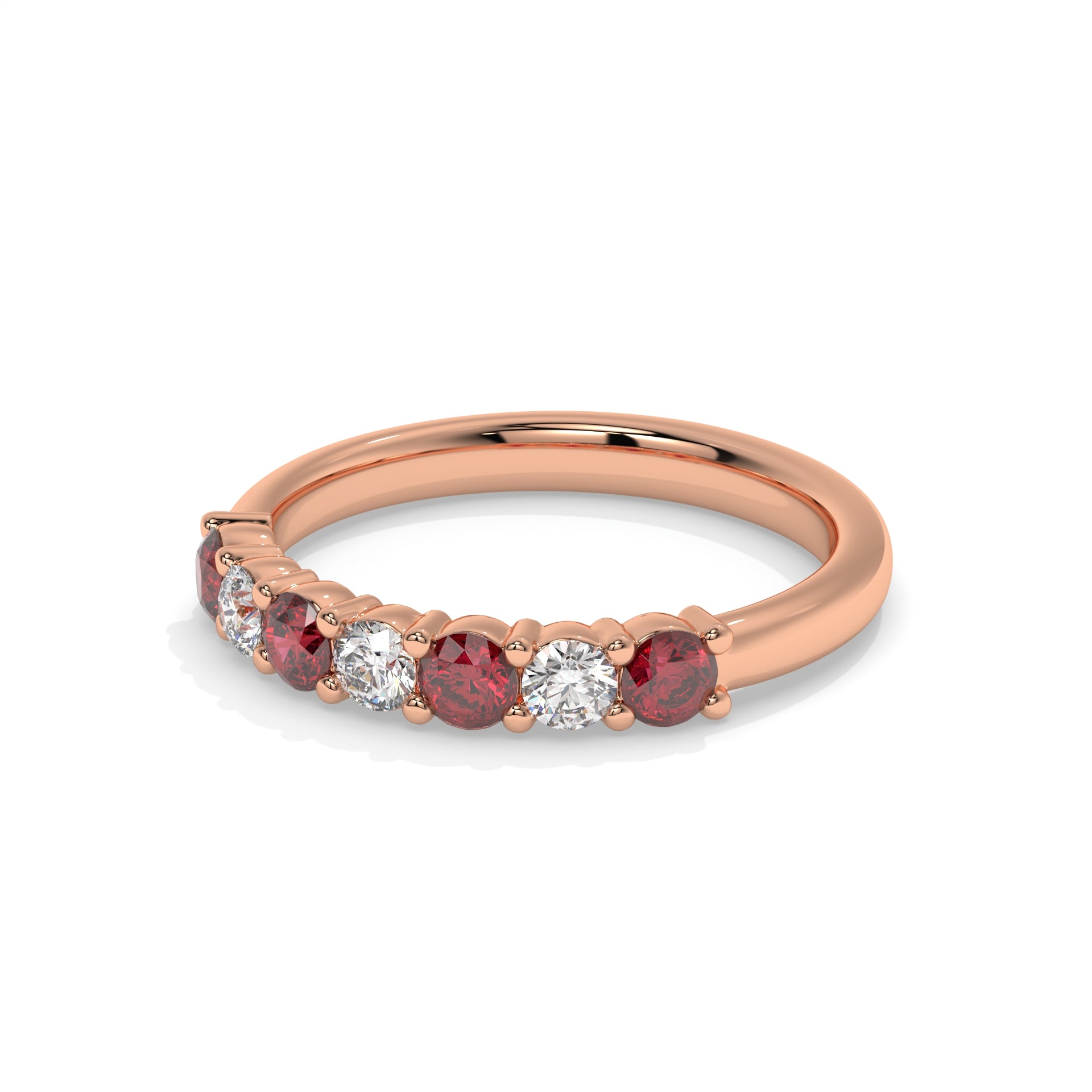 14K Rose Gold - Ruby