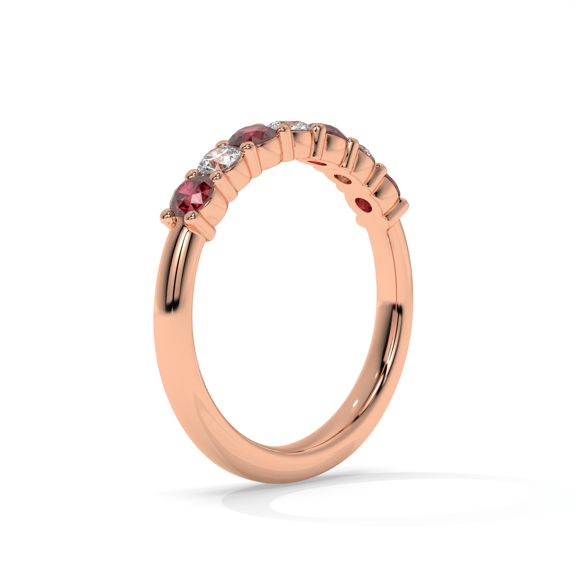 14K Rose Gold - Ruby