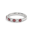 14K White Gold - Ruby