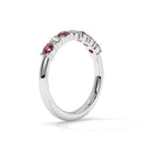 14K White Gold - Ruby