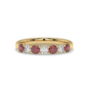 14K Yellow Gold - Ruby