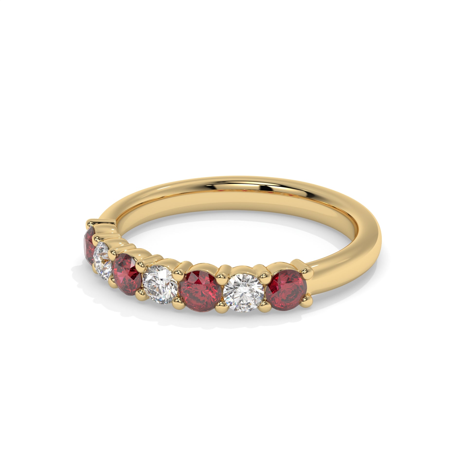 14K Yellow Gold - Ruby